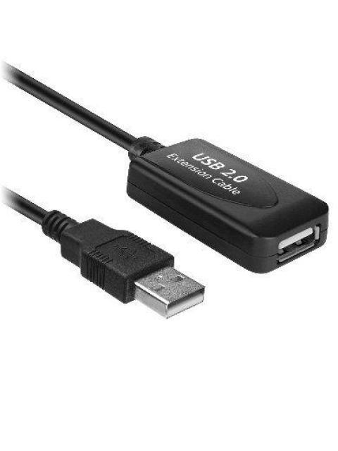 CABLE DE EXTENSION BROBOTIX USB 2.0 MACHO USB 2.0 HEMBRA 5M NEGRO 6000670