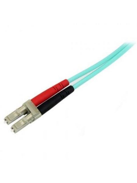STARTECH  CABLE FIBRA OPTICA MULTIMODO DUPLEX OM3 LC MACHO - LC MACHO 1 METRO TURQUESA