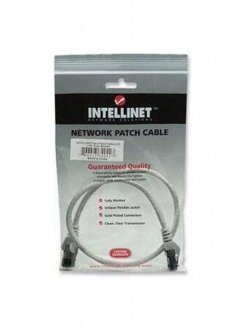 INTELLINET CABLE PATCH CAT6 UTP 100% COBRE RJ-45 MACHO - RJ-45 MACHO 50CM GRIS