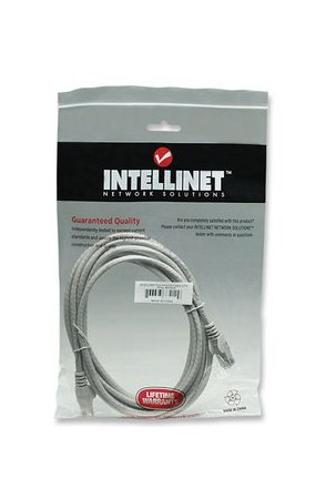 INTELLINET CABLE PATCH CAT6 UTP RJ-45 MACHO - RJ-45 MACHO 2 METROS GRIS