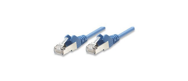 INTELLINET CABLE PATCH CAT6 UTP 100% COBRE RJ-45 MACHO - RJ-45 MACHO 50CM AZUL