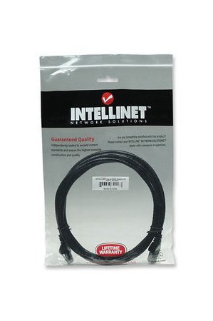 INTELLINET CABLE PATCH CAT6 UTP 100% COBRE RJ-45 MACHO - RJ-45 MACHO 3 METROS NEGRO