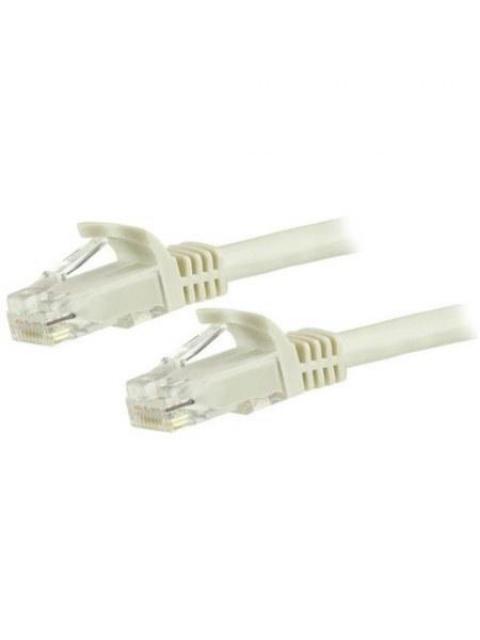 STARTECH  CABLE PATCH CAT6 UTP SIN ENGANCHES RJ-45 MACHO - RJ-45 MACHO 50CM BLANCO