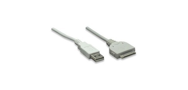 MANHATTAN CABLE ILYNK USB A MACHO - 30-PIN MACHO 1.2 METROS BLANCO PARA IPOD-IPHONE
