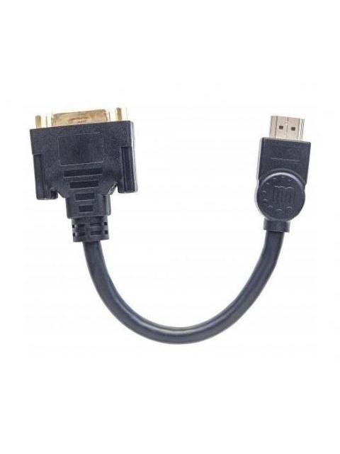 MANHATTAN CABLE HDMI MACHO - DVI-D HEMBRA 20CM NEGRO