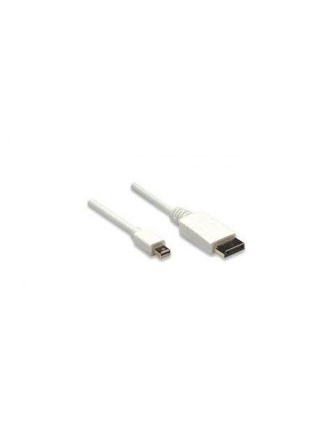 MANHATTAN CABLE MINI DISPLAYPORT 1.2 MACHO - DISPLAYPORT 1.2 MACHO 4K 60HZ 2 METROS BLANCO