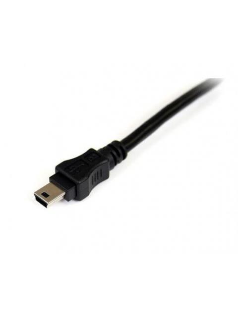 STARTECH  CABLE EN Y PARA DISCOS DUROS EXTERNOS 2X USB A MACHO - 1X MINI USB B MACHO 1.8 METROS NEGRO