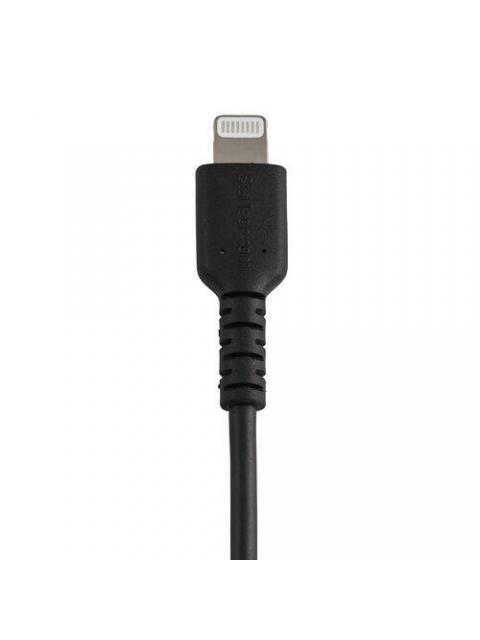 STARTECH  CABLE DE CARGA CERTIFICADO MFI LIGHTNING MACHO - USB A 2.0 MACHO 15CM NEGRO PARA PARA IPOD-IPHONE-IPAD