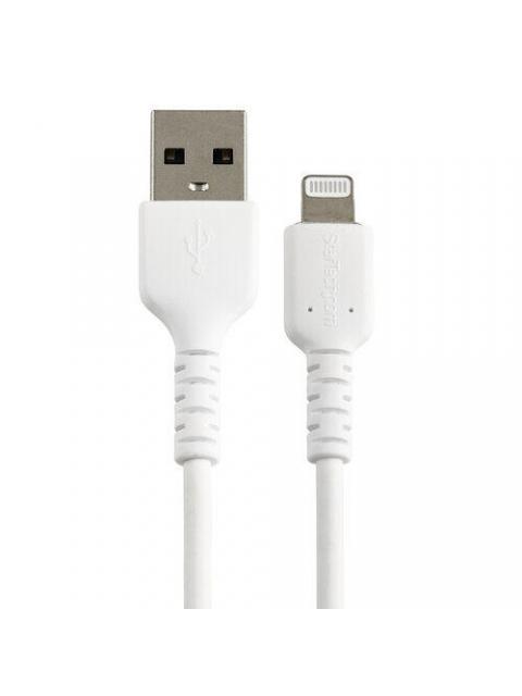 STARTECH  CABLE DE CARGA CERTIFICADO MFI LIGHTNING MACHO - USB A 2.0 MACHO 15CM BLANCO PARA PARA IPOD-IPHONE-IPAD