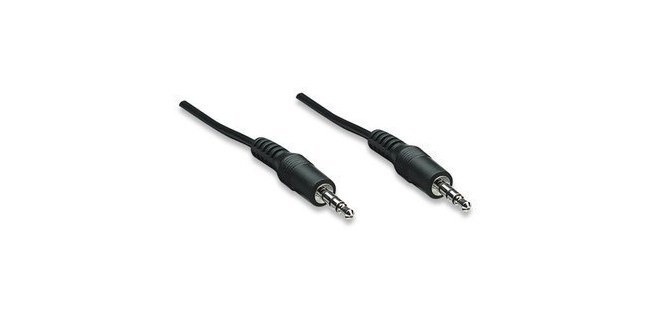 MANHATTAN CABLE AUDIO ESTEREO 3.5MM - 3.5MM 1.8 METROS NEGRO