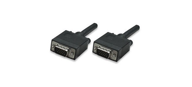 MANHATTAN CABLE PARA MONITOR SVGA 8MM VGA (D-SUB) MACHO - VGA (D-SUB) MACHO 20 METROS NEGRO