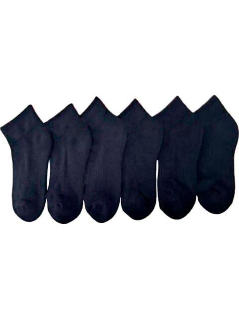 CALCETAS SET DE 6 PARES NEGRO PROKENNEX