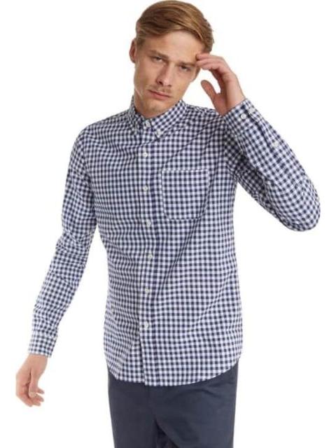 CAMISA CUADROS AZUL MARINO NEXT CO