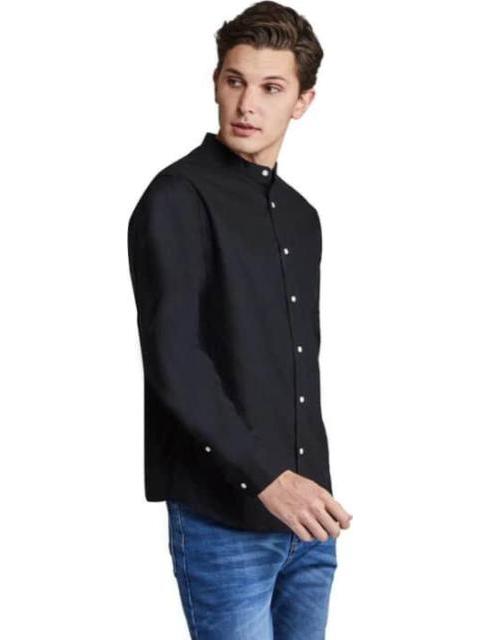 CAMISA CUELLO MAO MANGA LARGA NEGRO D.E.E.P SELECTION
