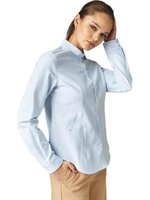 CAMISA MANGA LARGA AZUL HOLLY LAND