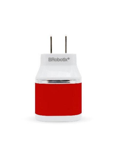 BROBOTIX CARGADOR USB 161264R 2X USB 2.0 ROJO