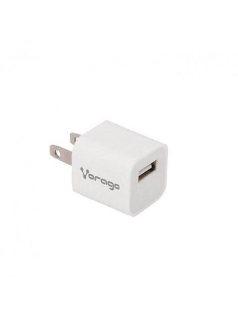 CARGADOR DE PARED VORAGO AU105 INTERIOR CORRIENTE ALTERNA COLOR BLANCO 5 V