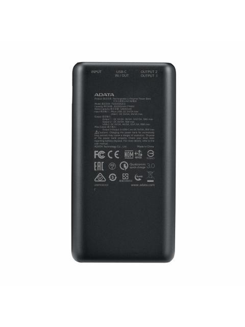CARGADOR PORTATIL ADATA P20000QCD 20.000MAH NEGRO