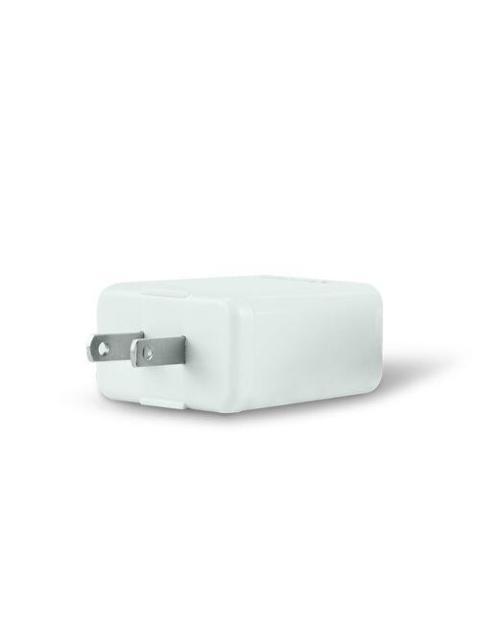 CARGADOR UNIVERSAL VORAGO QUICK CHARGE DOBLE ENTRADA USB-C - USB-A 20W BLANCO AU-350-WH