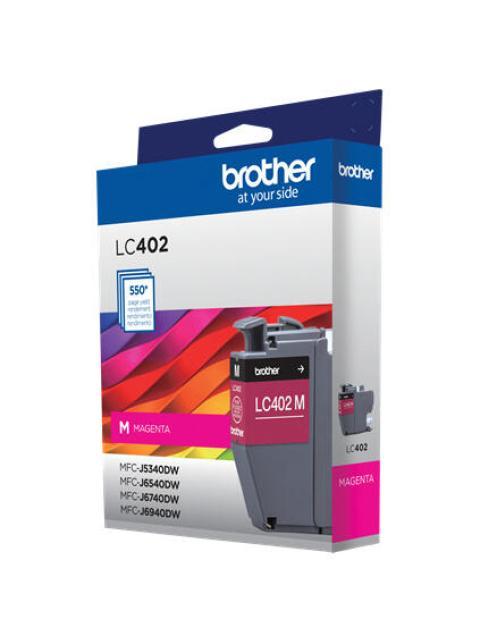 CARTUCHO BROTHER LC402M MAGENTA 550 PAGINAS