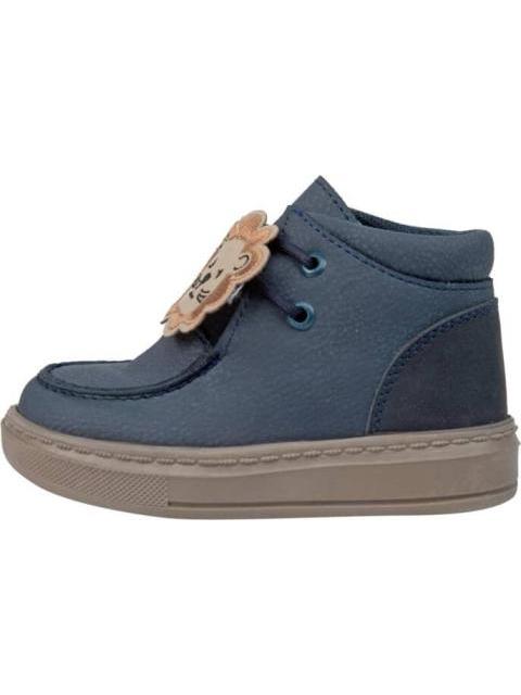 CASUAL BOTIN LEON AZUL MARINO BLASITO
