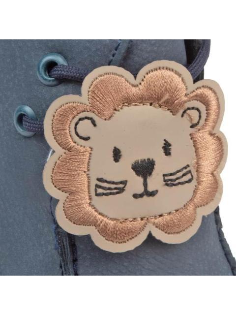 CASUAL BOTIN LEON AZUL MARINO BLASITO