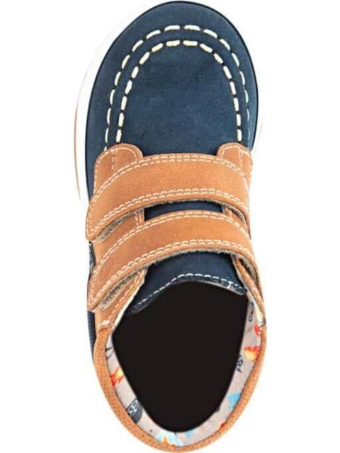 CASUAL BOTIN VELCRO AZUL MARINO BAMBINO
