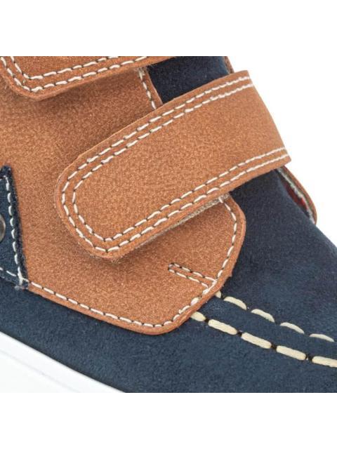 CASUAL BOTIN VELCRO AZUL MARINO BAMBINO
