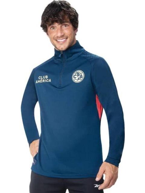 CHAMARRA CLUB AMERICA TOP 1 4 ZIP AZUL CA