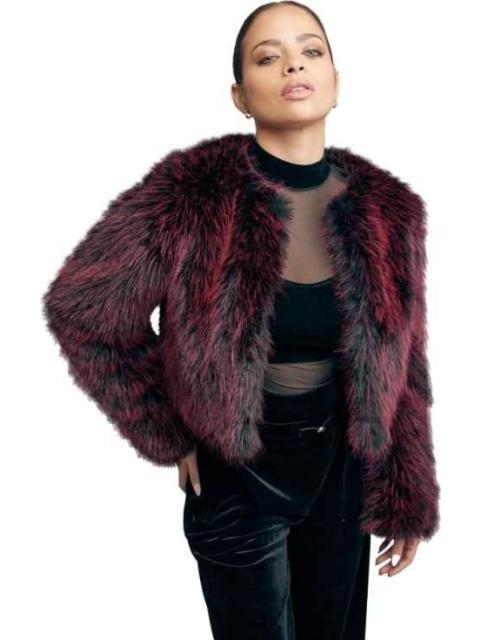 CHAMARRA DE PELUCHE VINO SCHATZ WOMAN
