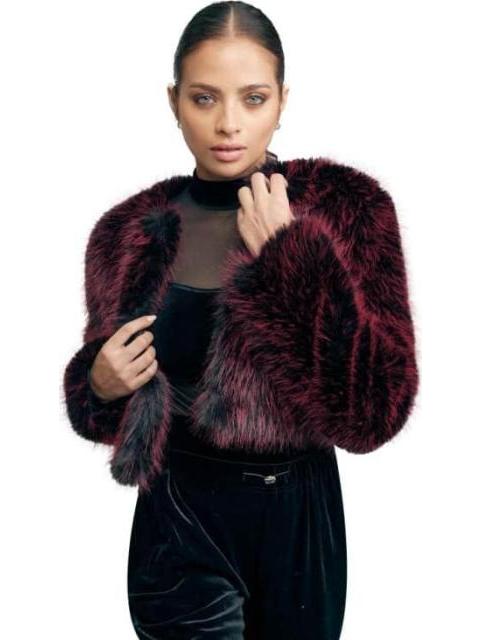 CHAMARRA DE PELUCHE VINO SCHATZ WOMAN