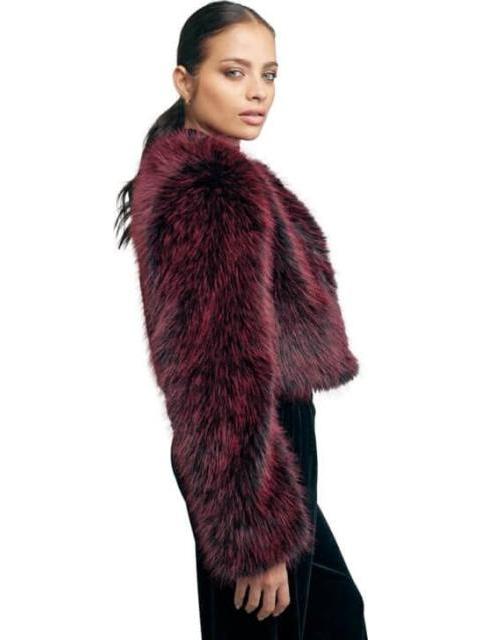 CHAMARRA DE PELUCHE VINO SCHATZ WOMAN