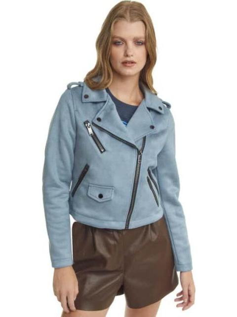 CHAMARRA GAMUZA AZUL HOLLY LAND