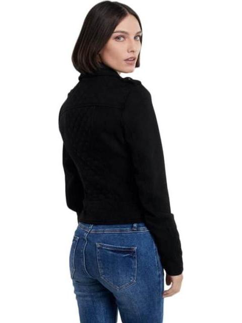 CHAMARRA SUEDE NEGRO HOLLY LAND