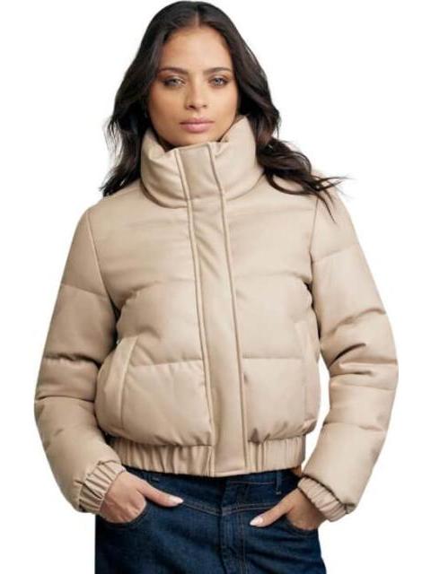 CHAMARRA TACTO PIEL BEIGE HOLLY LAND