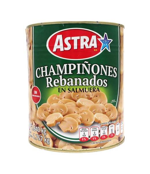 CHAMPIÑONES REBANADOS ASTRA 2.8 KG