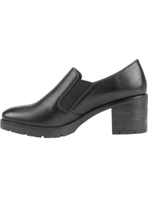 MOCASIN TACON ANCHO CON ELASTICO NEGRO VI LINE