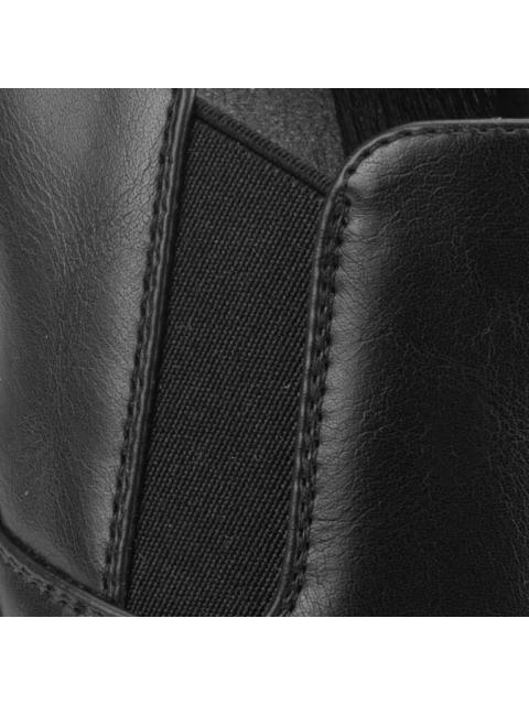 MOCASIN TACON ANCHO CON ELASTICO NEGRO VI LINE