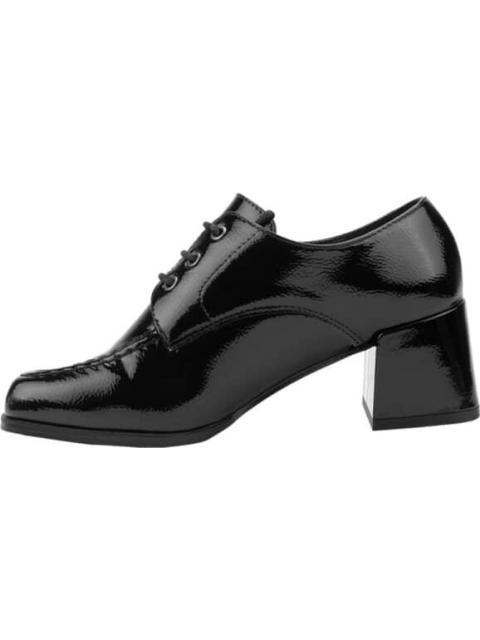 ZAPATO DE CHAROL TACON ANCHO NEGRO VI LINE FASHION