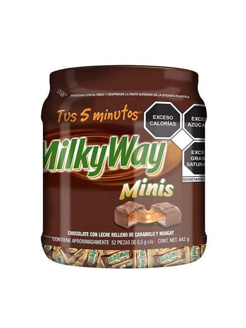 CHOCOLATE MILKY WAY VITRO MINI VITROLERO CON 52 PIEZAS DE 8.5 GR