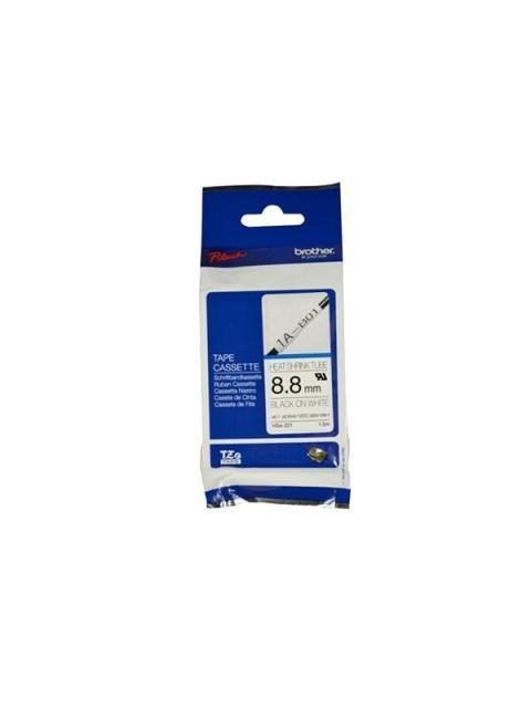 CINTA BROTHER HSE-221 NEGRO SOBRE BLANCO 8.8MM X 1.5M