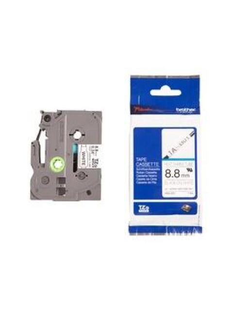 CINTA BROTHER HSE-221 NEGRO SOBRE BLANCO 8.8MM X 1.5M
