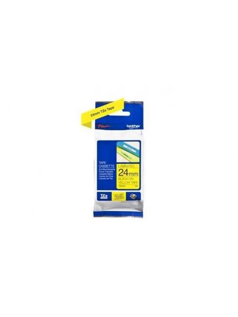 CINTA BROTHER TZE651 NEGRO SOBRE AMARILLO 24MM X 8M
