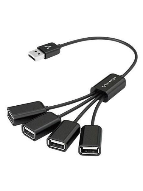 VORAGO HUB HU-101 USB 2.0 4 PUERTOS NEGRO