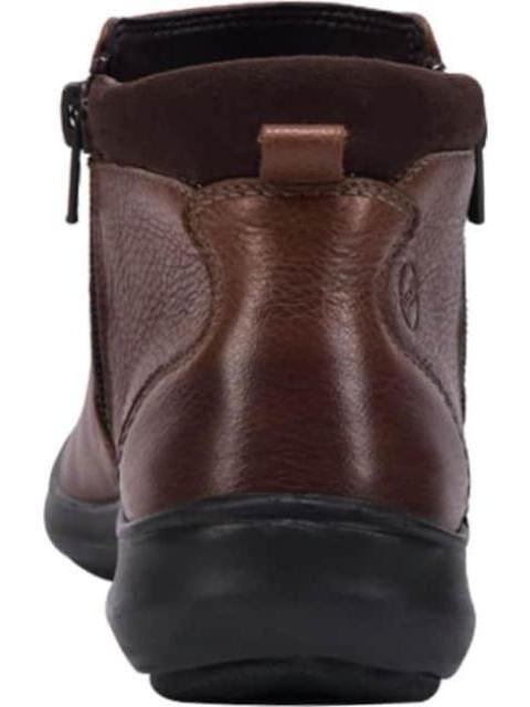 BOTIN DE PIEL DOBLE CIERRE CAFE FLEXI