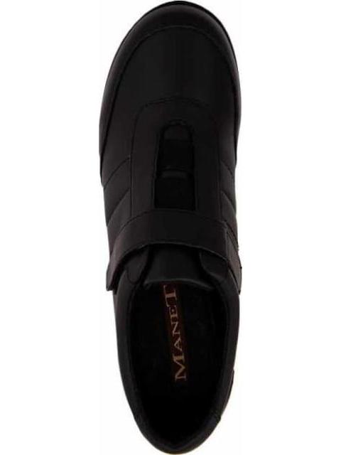 BOTIN DE PIEL NEGRO MANET