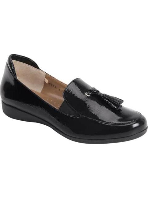 MOCASIN DE PIEL CON MOTAS NEGRO VICENZA