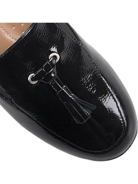 MOCASIN DE PIEL CON MOTAS NEGRO VICENZA