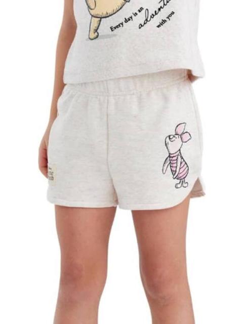 CONJUNTO TRAJE CONJUNTO 2 PZAS PLAYERA Y SHORT BEIGE WINNIE THE POOH