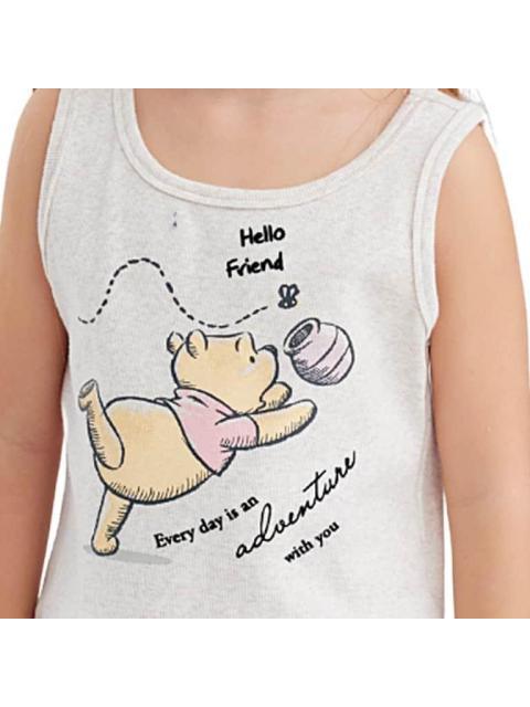 CONJUNTO TRAJE CONJUNTO 2 PZAS PLAYERA Y SHORT BEIGE WINNIE THE POOH